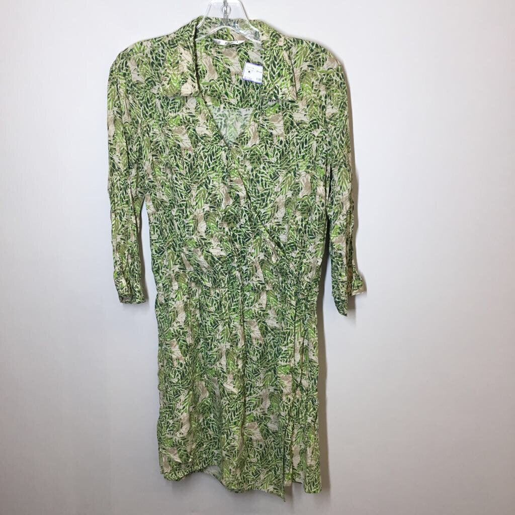 Cabi Dress S Green/Cream