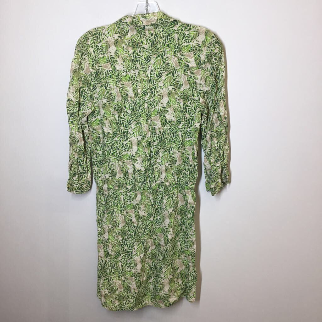 Cabi Dress S Green/Cream