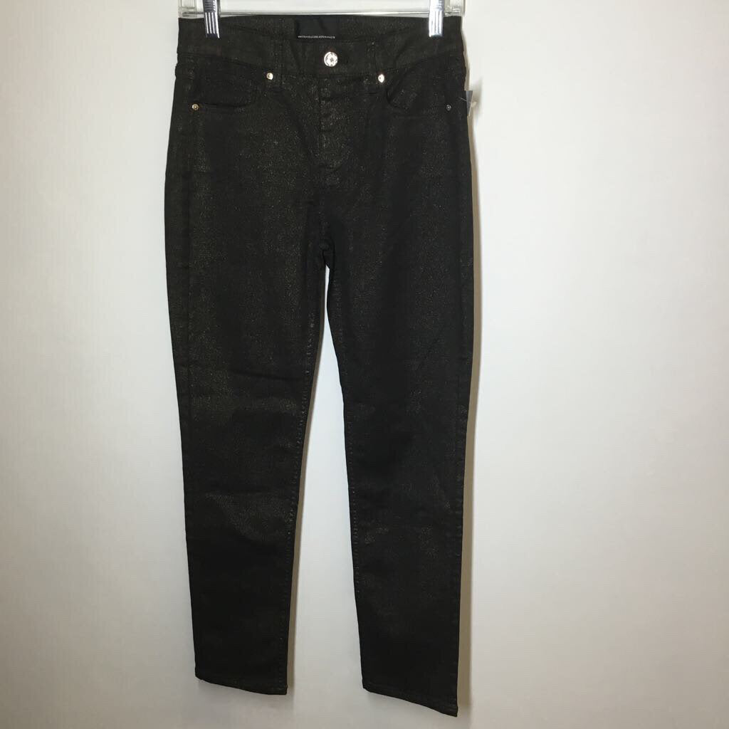White House Black Market Pants 2 Black/Gold