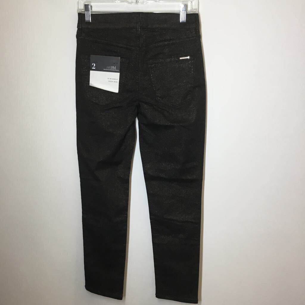 White House Black Market Pants 2 Black/Gold
