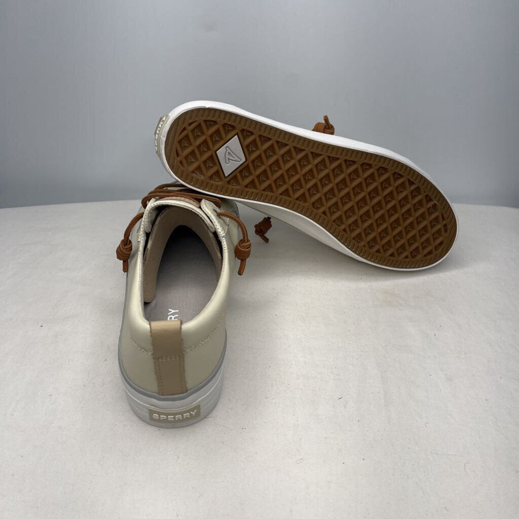 Sperry Shoes 9.5 Wide Ivory/Tan