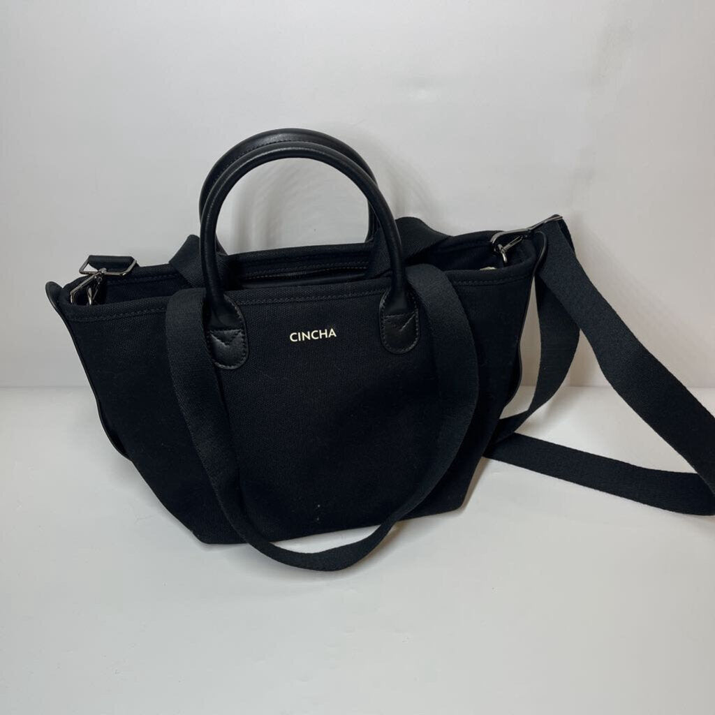 Boutique Purses Small Canvas Tote Black