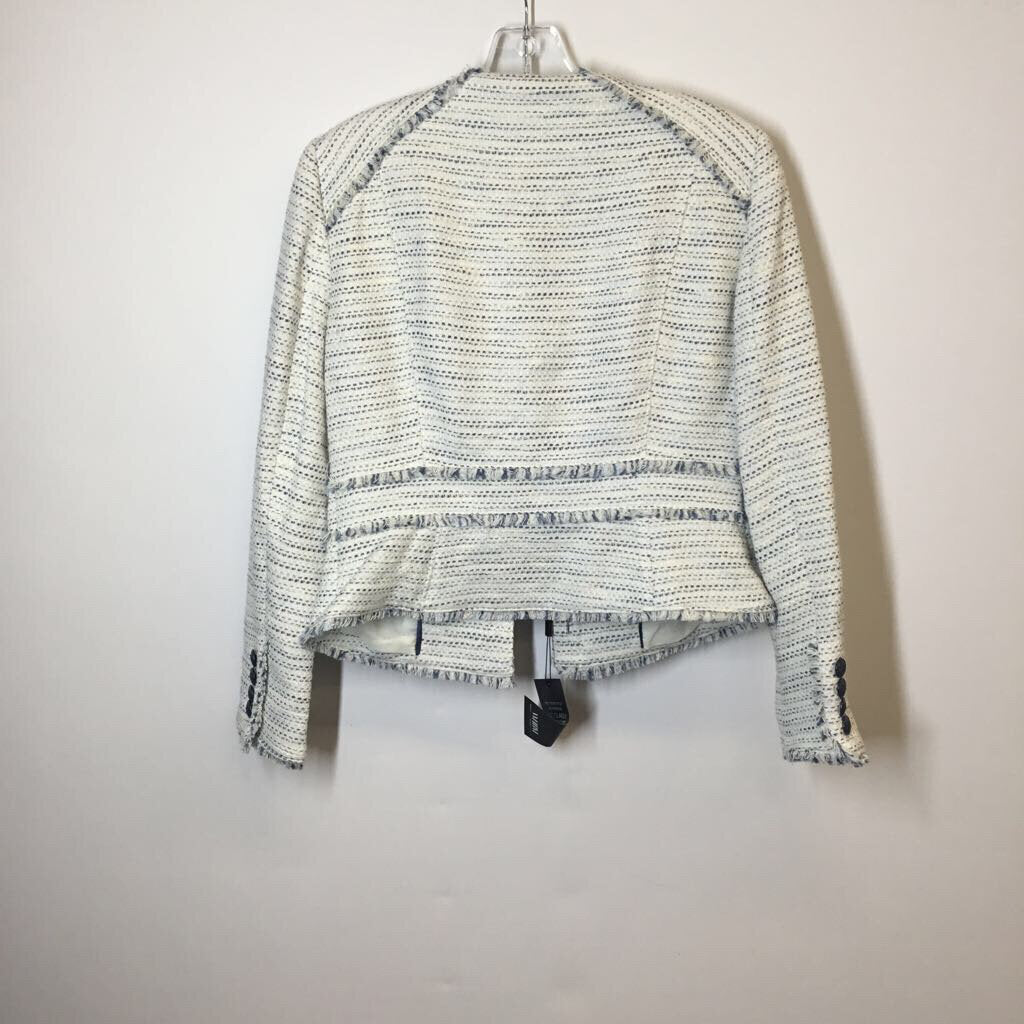 White House Black Market Blazer 6/S White/Blue
