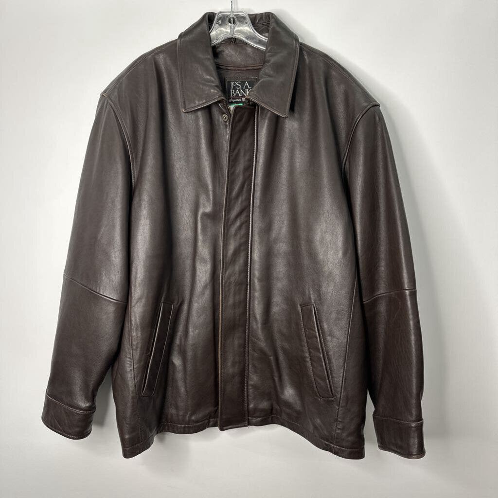 Jos. A. Bank Outerwear Men's XL Brown Leather