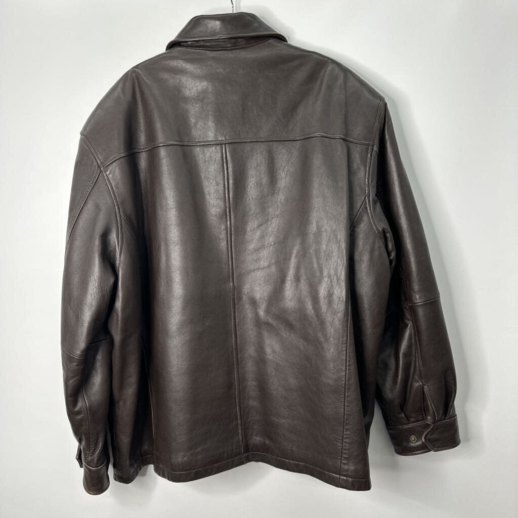 Jos. A. Bank Outerwear Men's XL Brown Leather