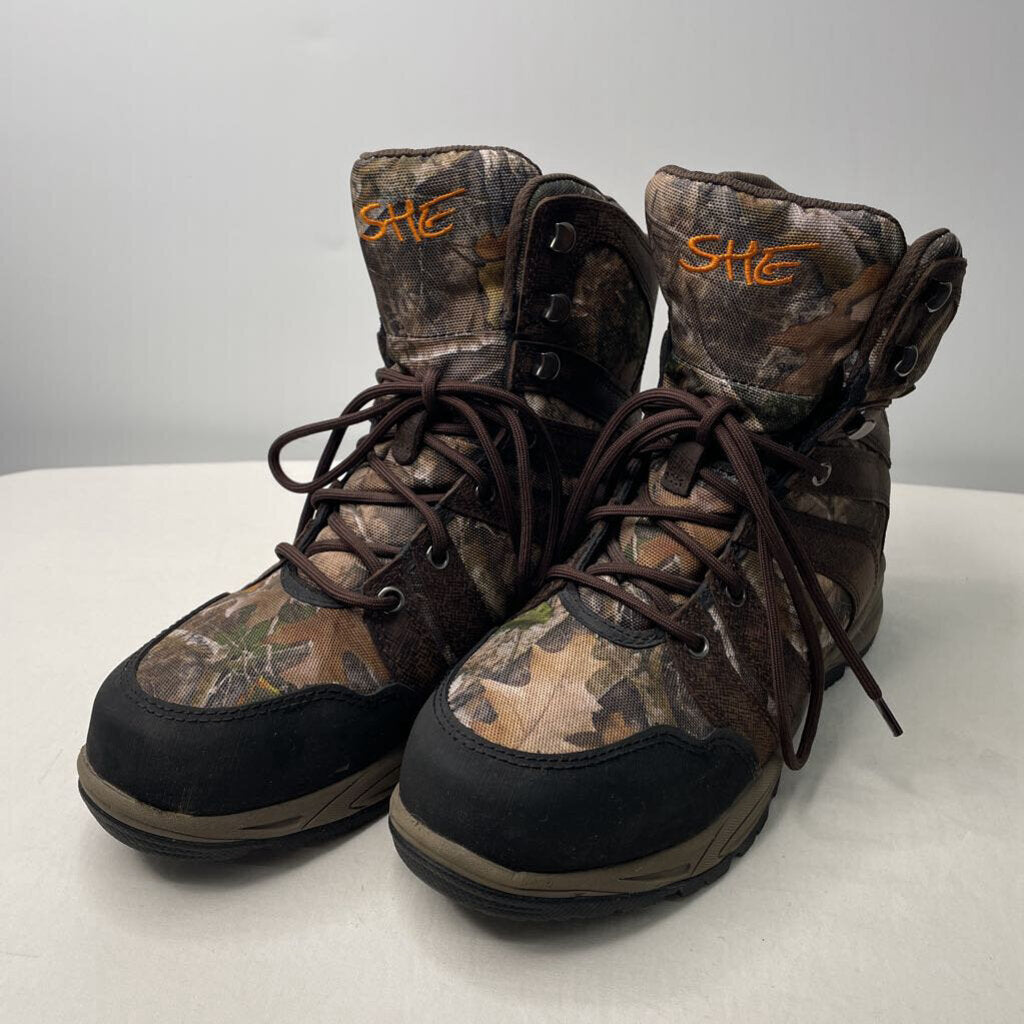 SHE Boots 7.5 Brown/camo
