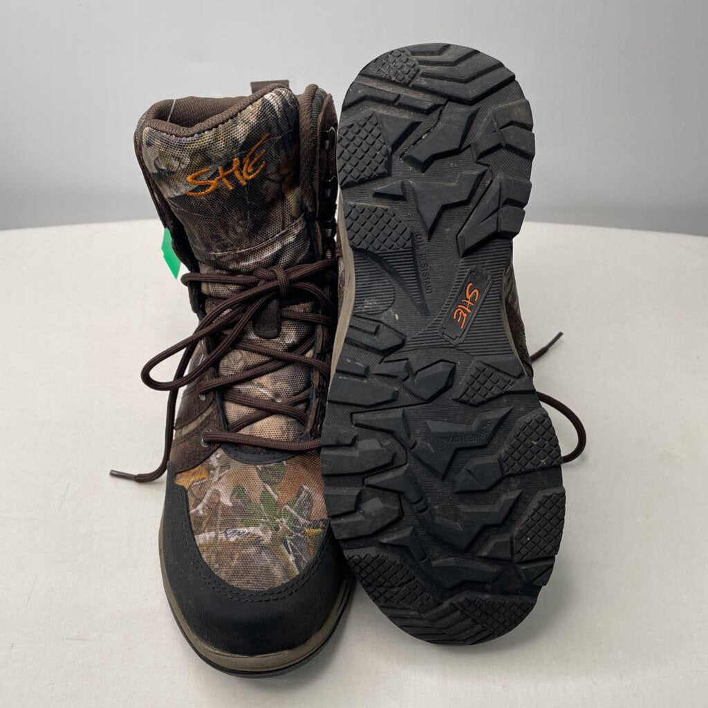 SHE Boots 7.5 Brown/camo