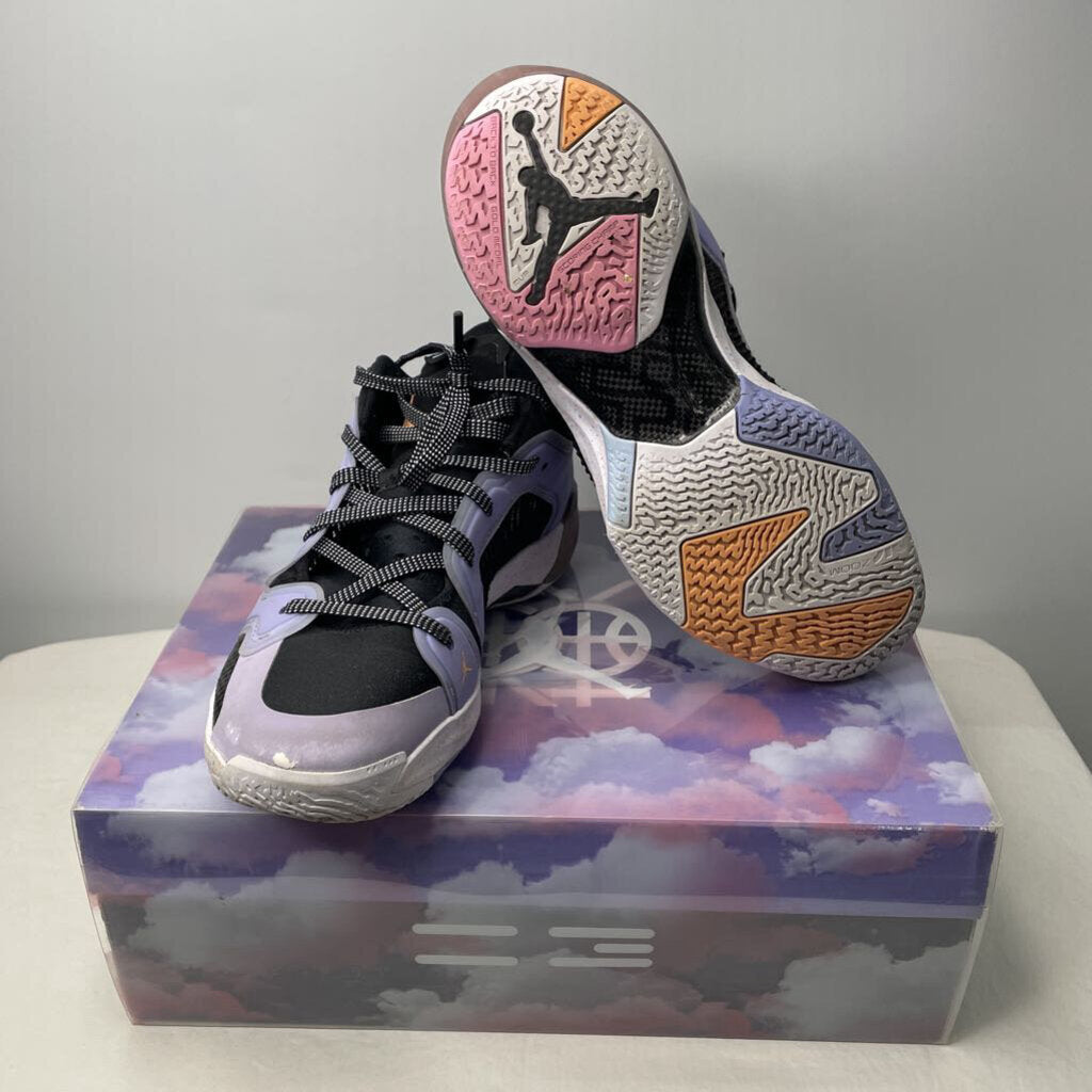 Air Jordan Shoes Men's 8.5 Black/Lavender