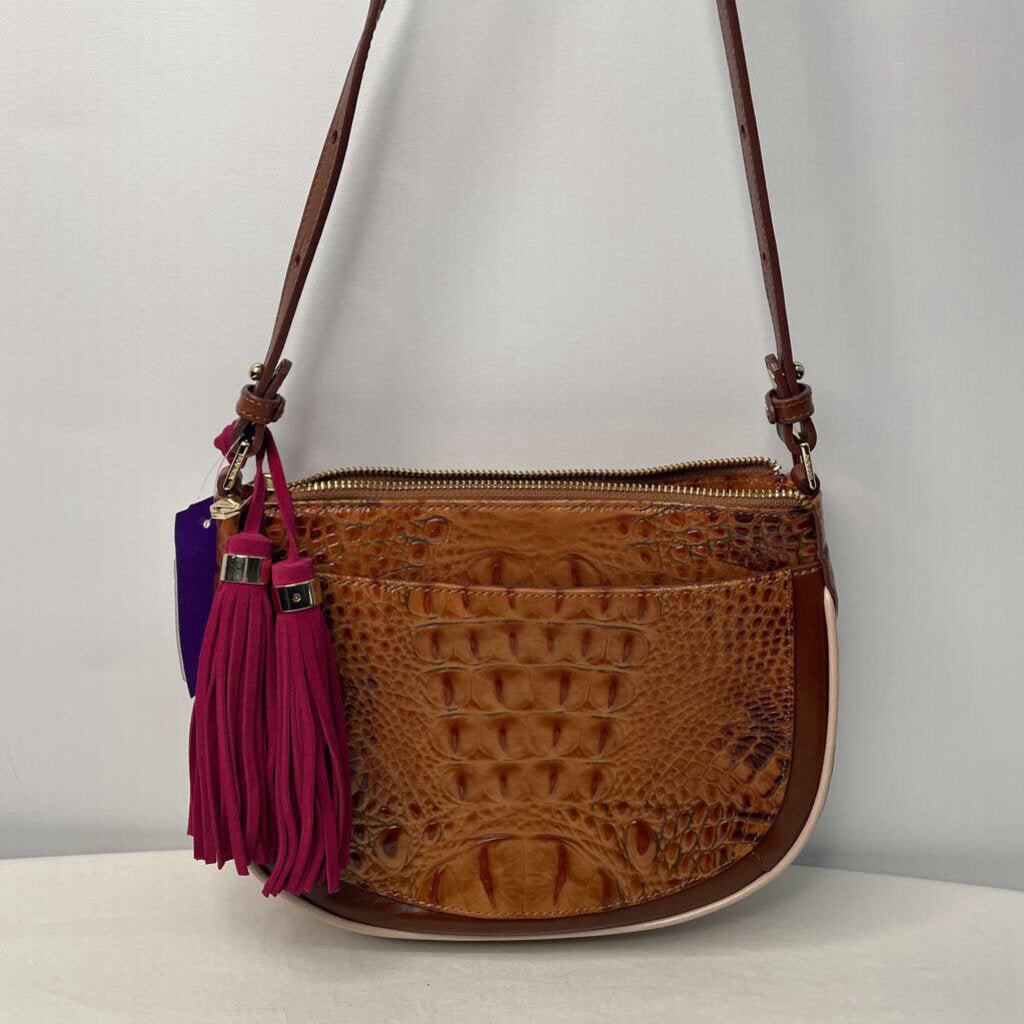 Brahmin Purses Brown//Fusia