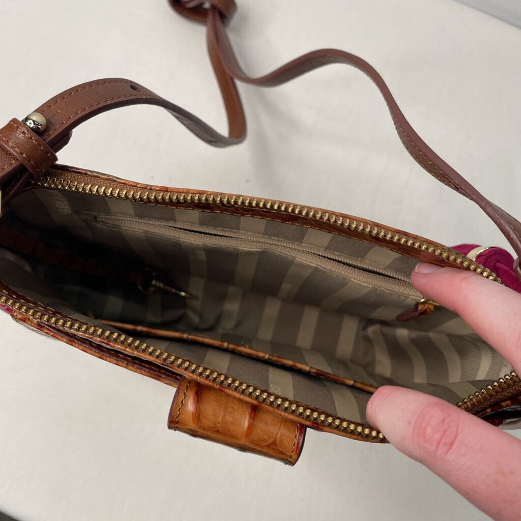Brahmin Purses Brown//Fusia
