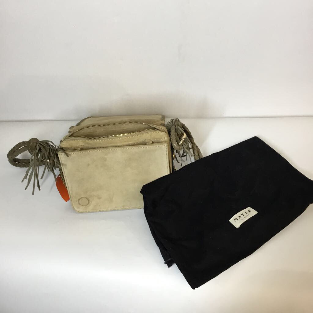 Purses Crossbody Taupe Suede