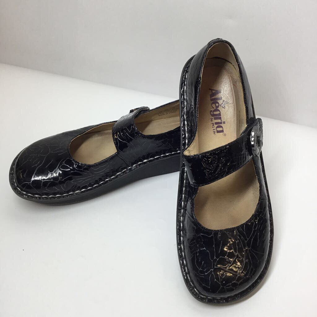 Alegria Shoes 7.5 Black/Floral