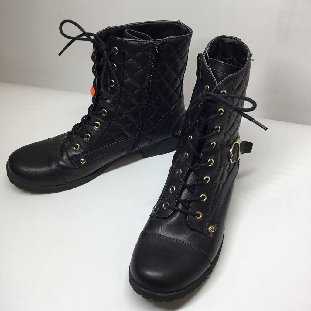 Guess Boots 9.5 Black/Gold