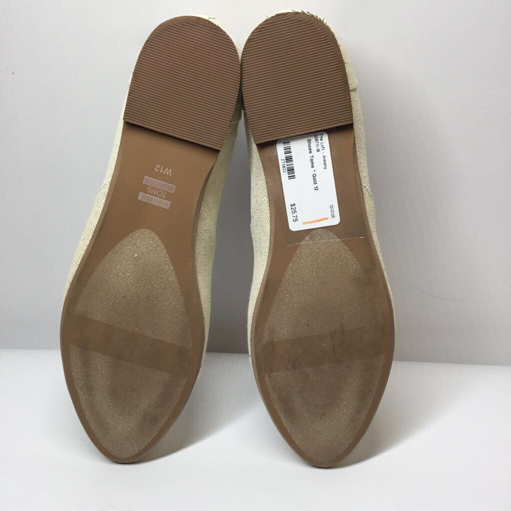Toms Shoes 12 Gold