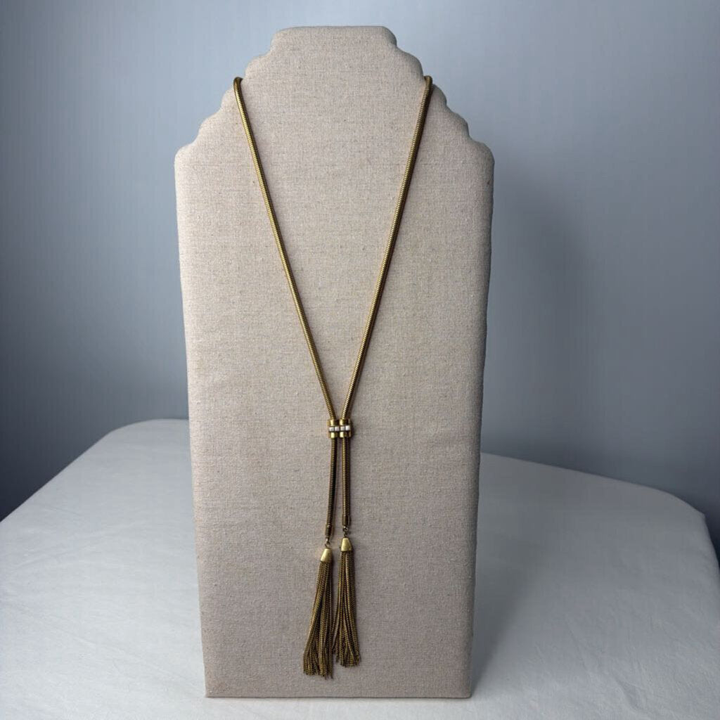 Stella&Dot Accessories Jacqueline Tassel Necklace Gold