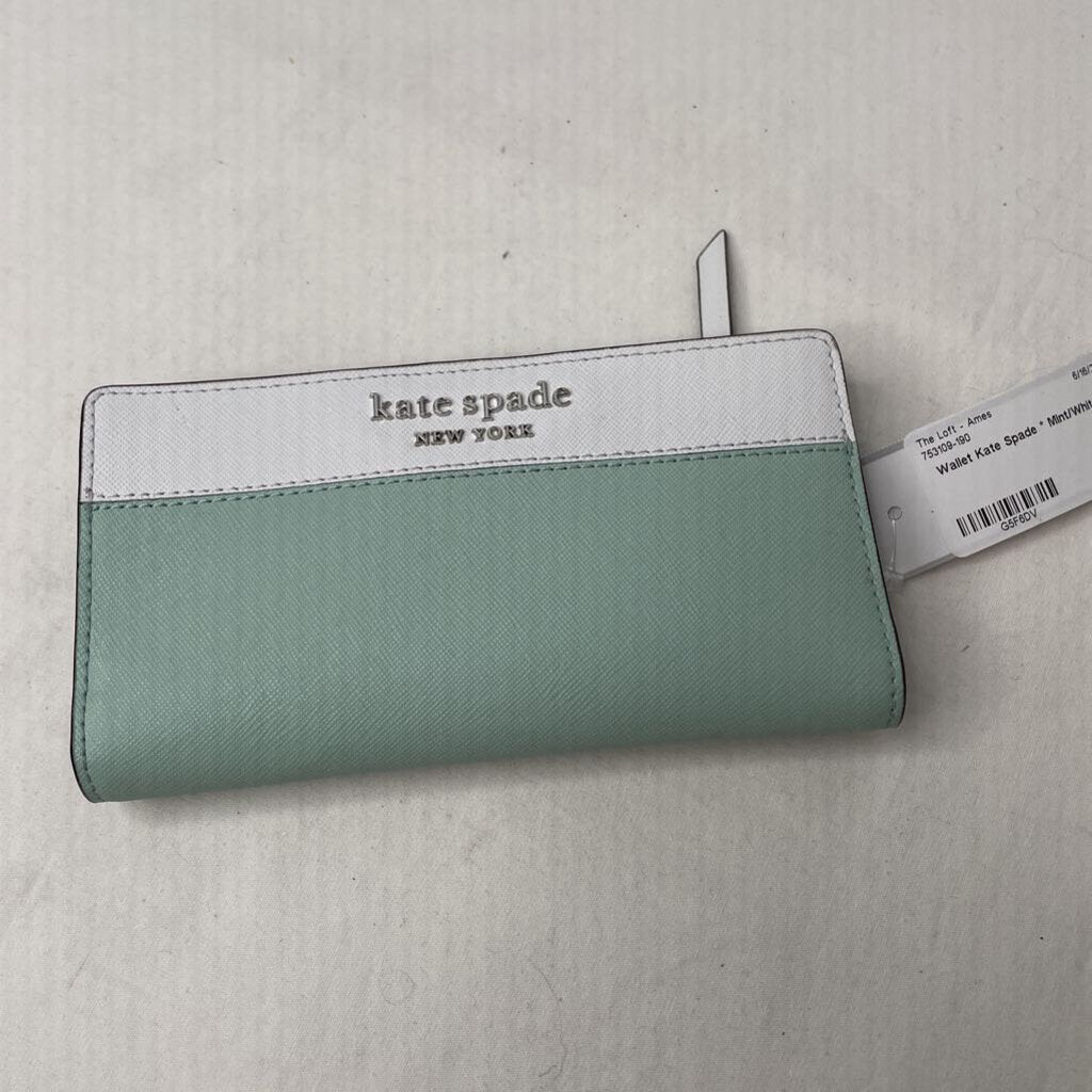 Kate Spade Wallet Mint/White