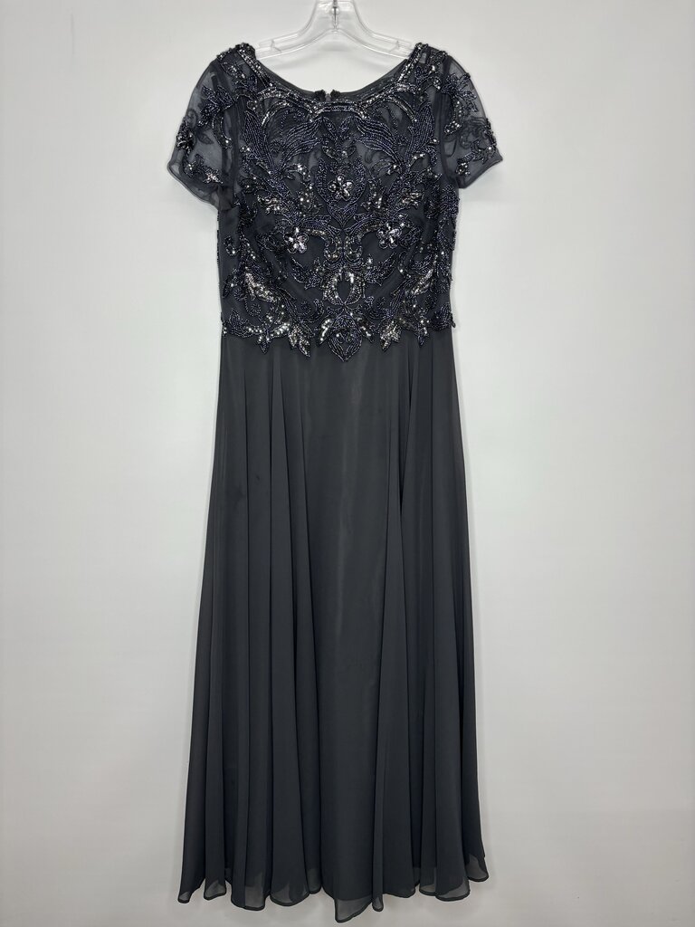 Xscape Formal Wear 10 Gray/Beaded Bodice