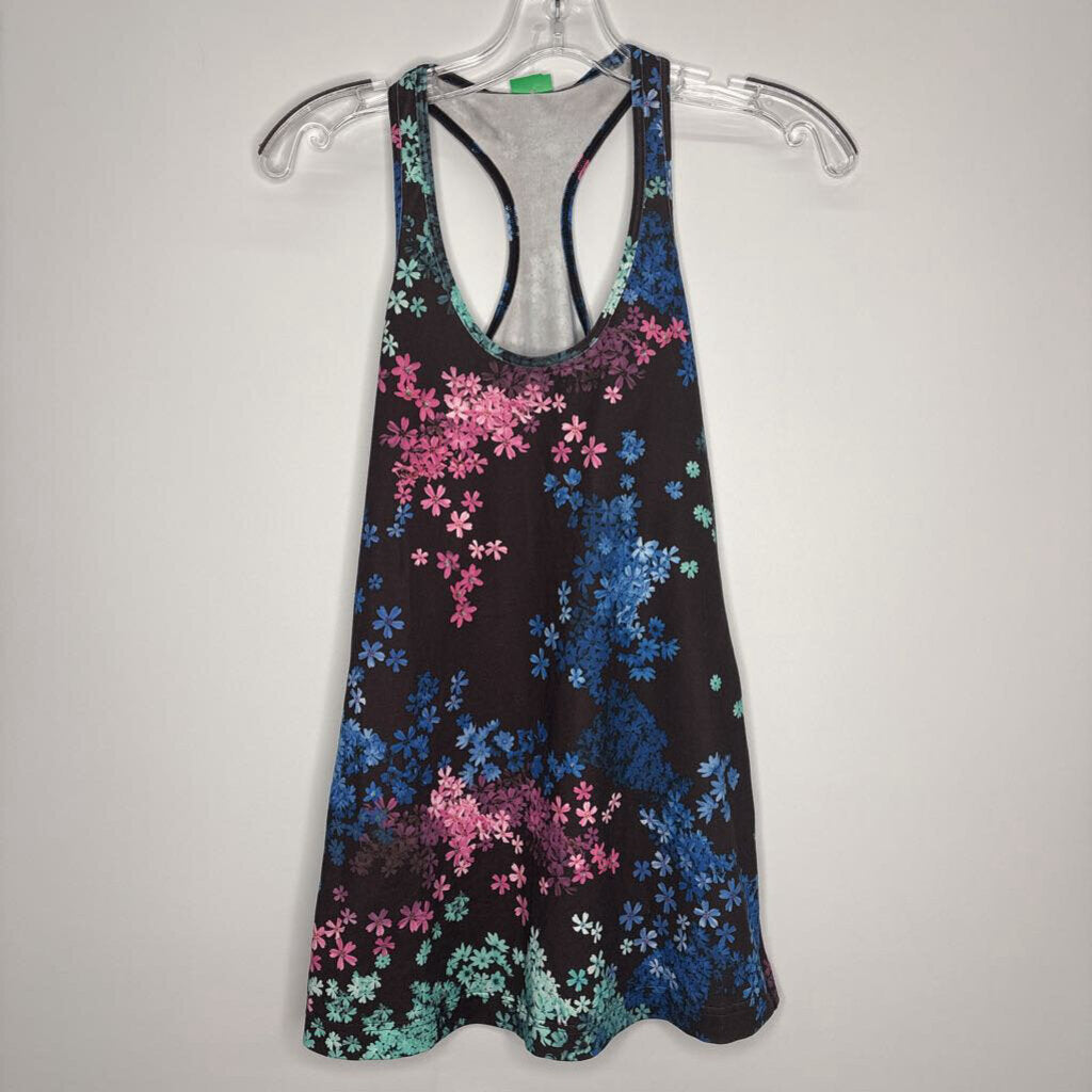 Lululemon Athletic Tops S/M Black/Blue Floral