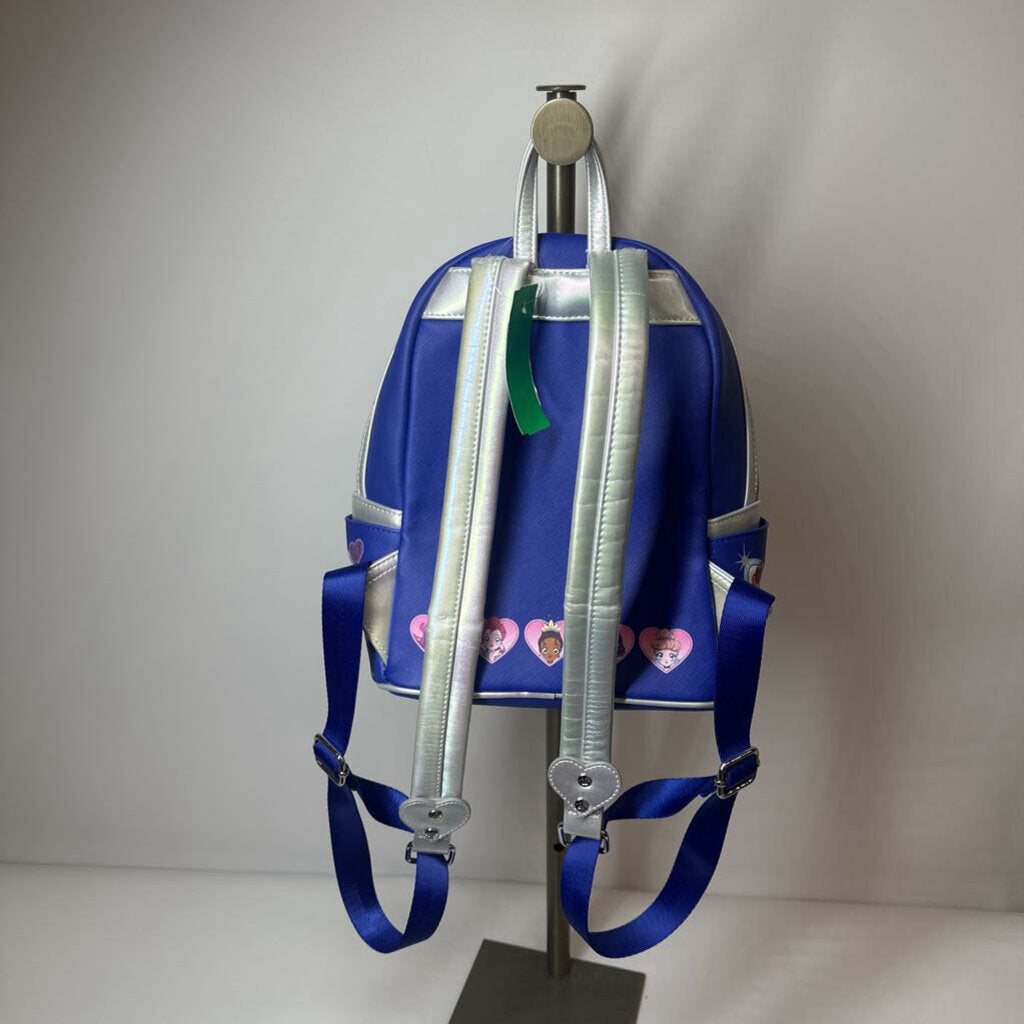 Loungefly Purses Mini Backpack Blue/Silver