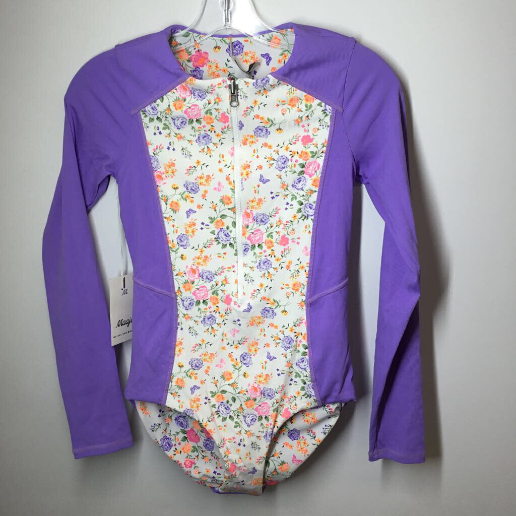 Boutique Swim Wear M Purple/Floral