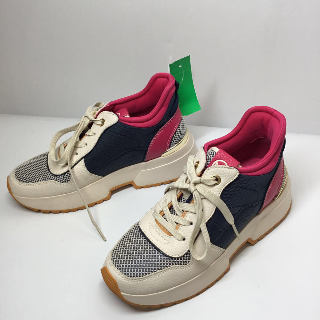 Michael Kors Clothing Shoes 7 Pink/Navy/Gold/Ivory