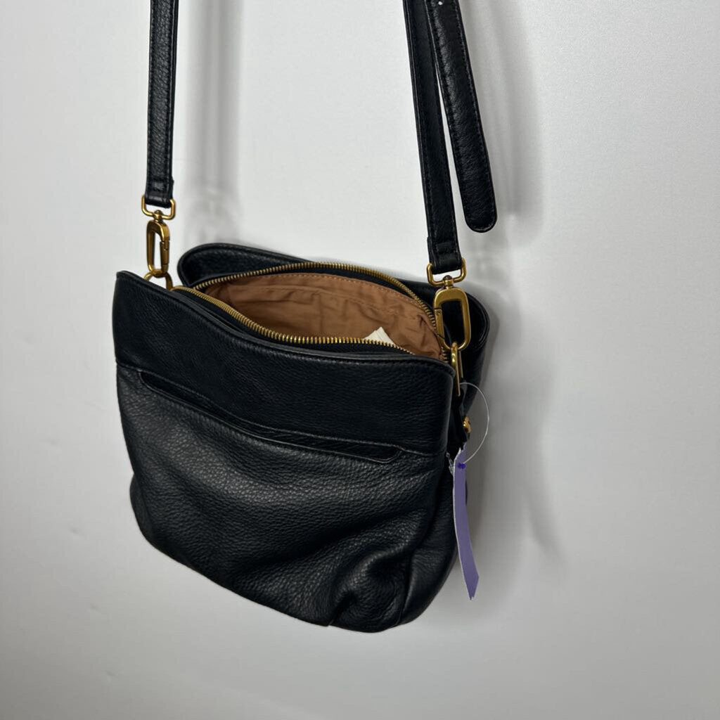 HOBO Purses Small Crossbody Black pebbled leather