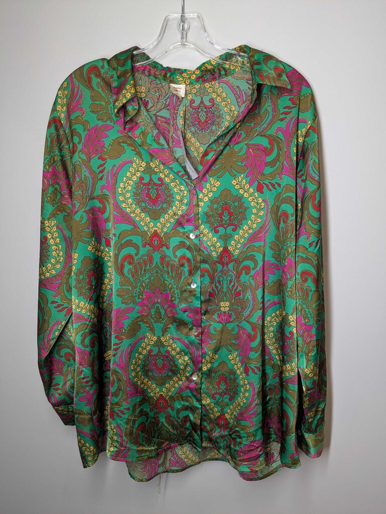 Boutique Long Sleeve L Green/Pink