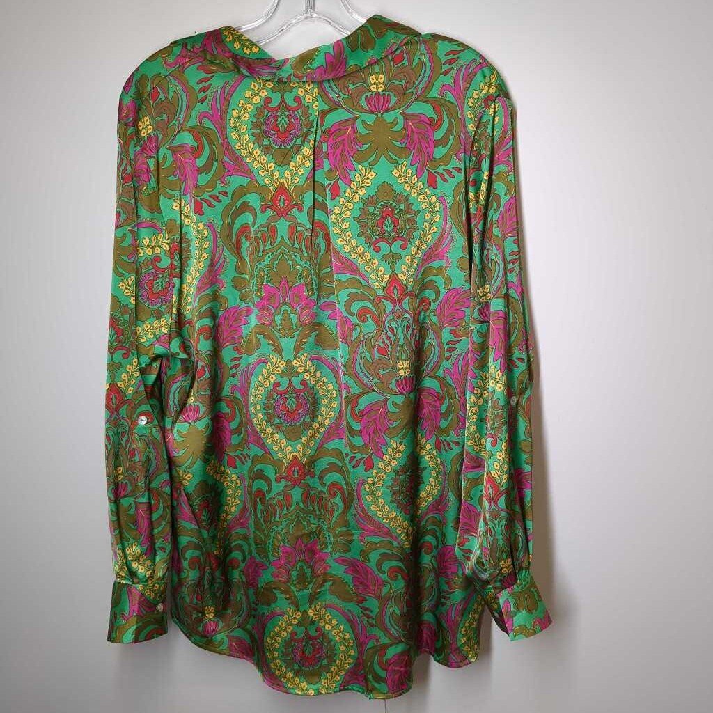 Boutique Long Sleeve L Green/Pink