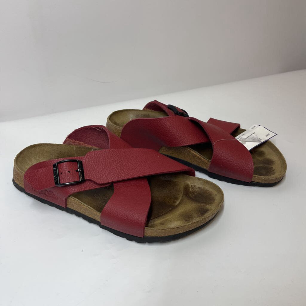 Sandals 7 Red/Tan