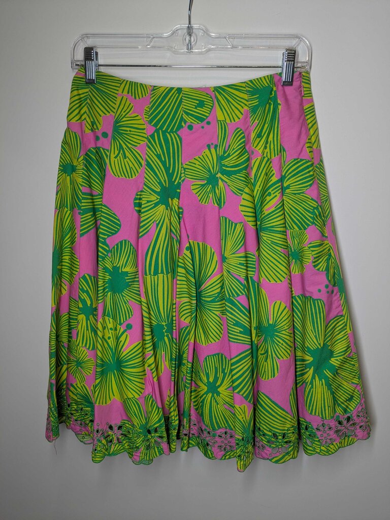 Lilly Pulitzer Skirt 2/XS Green/Pink