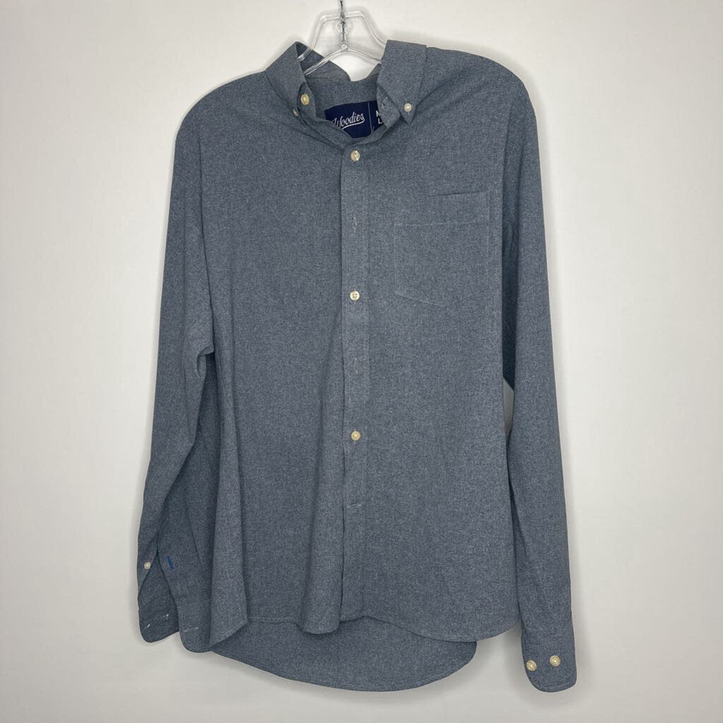 Button Down Men's M/L Blue