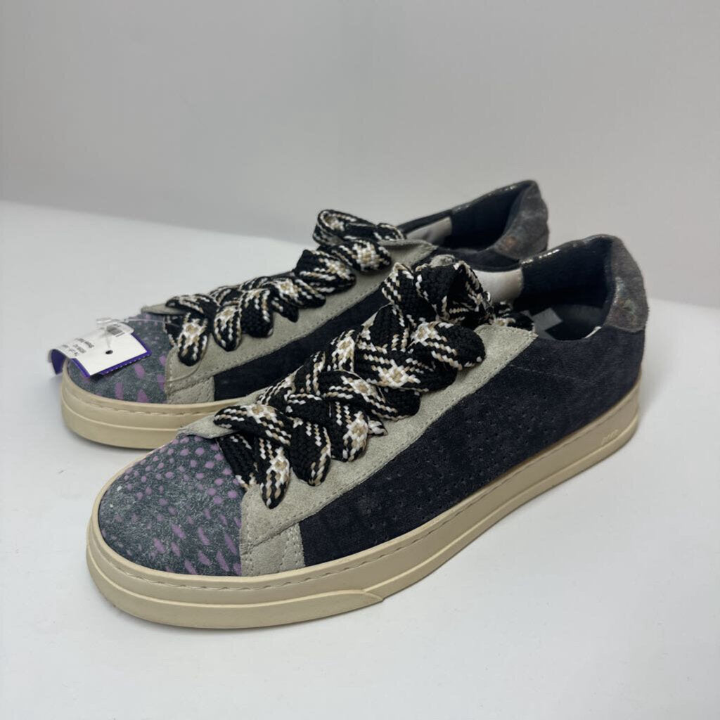 P448 Shoes 7 Black/Gray/Purple