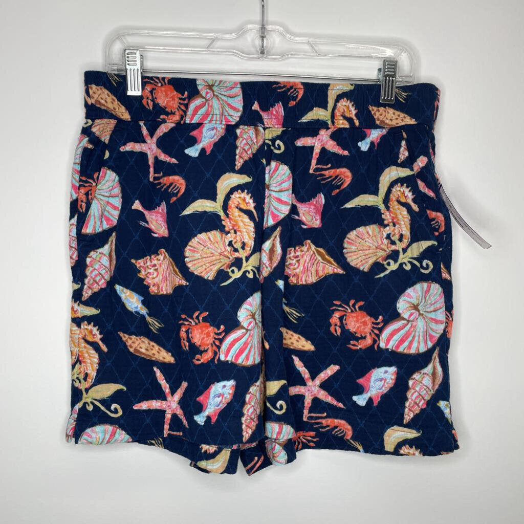 Talbots Shorts M Navy/Pink
