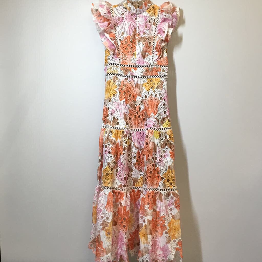 Dress L White Multi