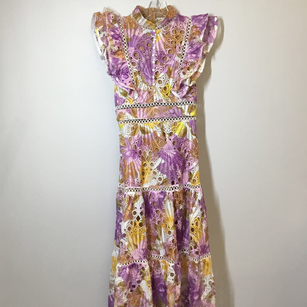 Dress L White Multi