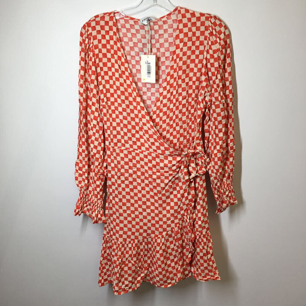 Dress M Red/Cream