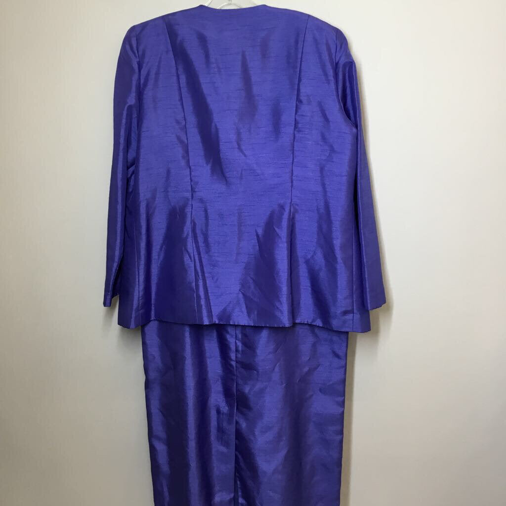 Leslie Fay Dress 18/XL Blue