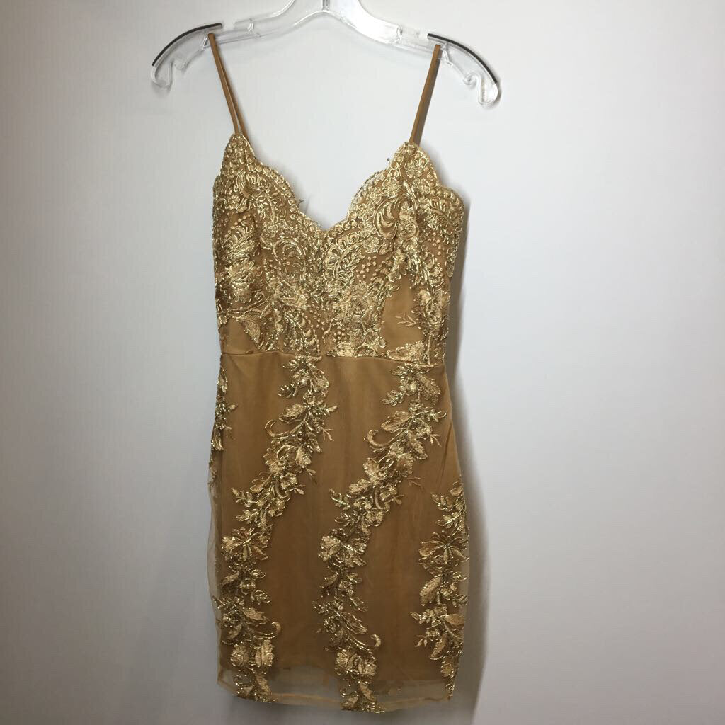 Windsor Dress S Gold
