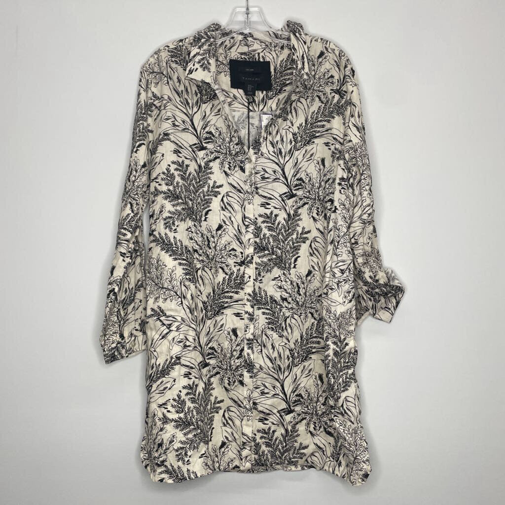 Tahari Dress XL Ivory/Black