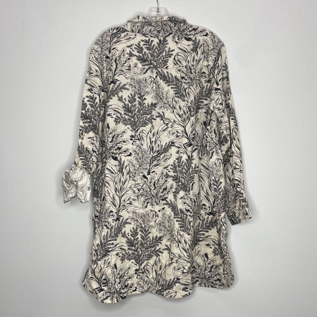 Tahari Dress XL Ivory/Black