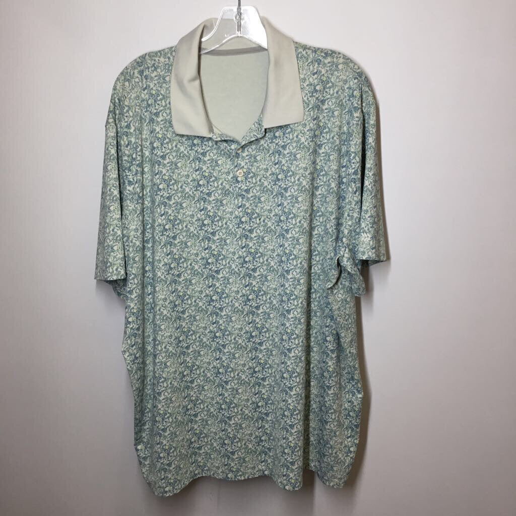 Polo Jeans Co Athletic Tops Men's XL Blue/Green Floral