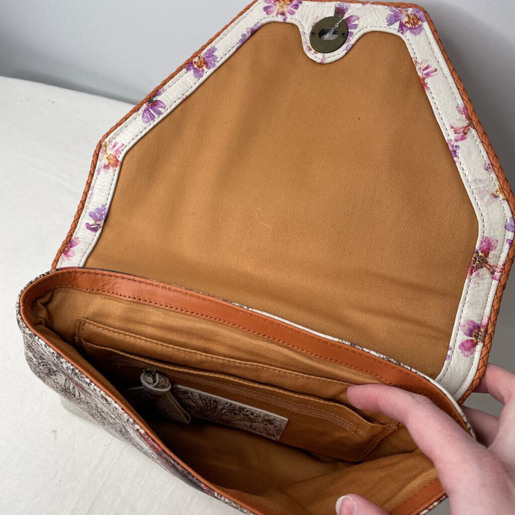 Anthropologie Purses Clutch Cream/Floral