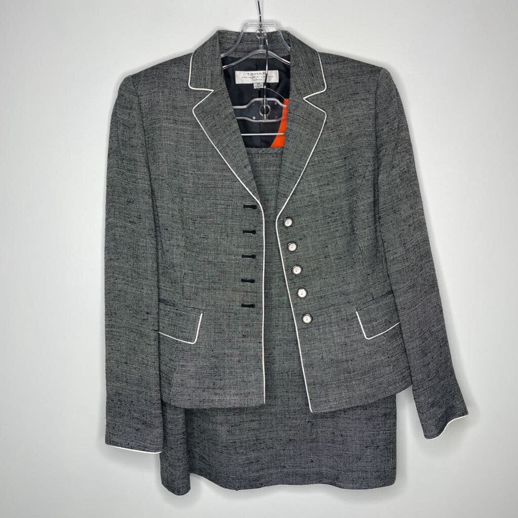 Tahari Outfit S/6 Petite Black/White