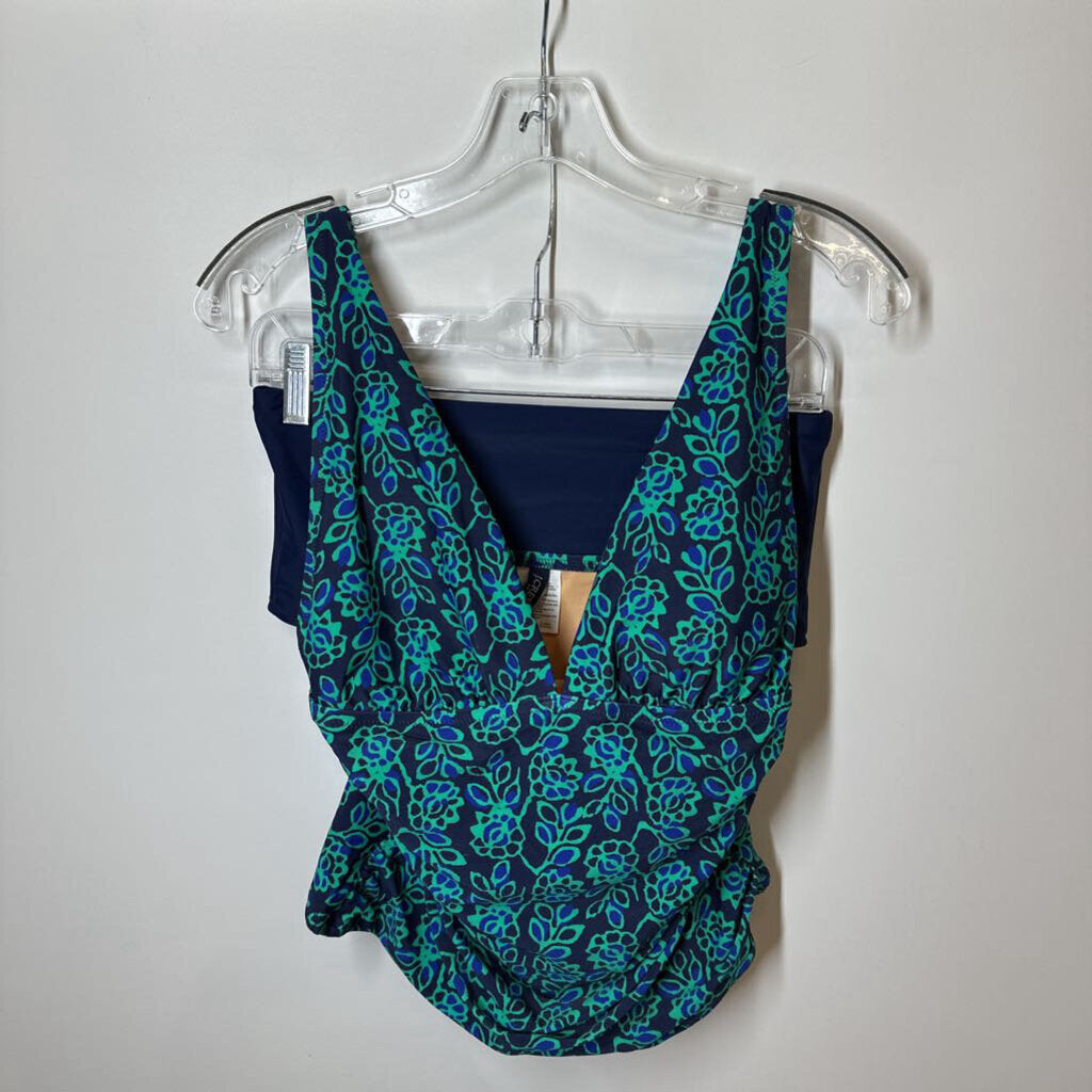 J. Crew Swim Wear M Navy/Green