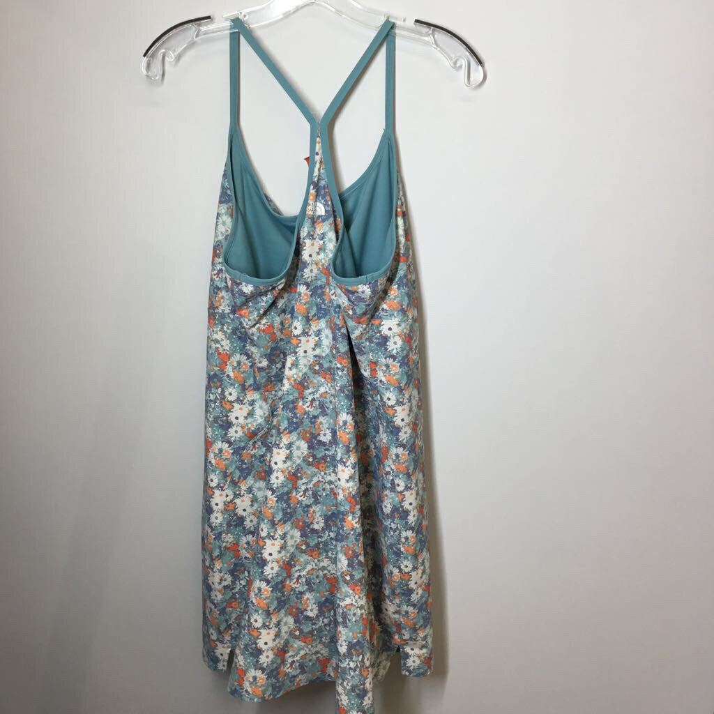 North Face Athletic Tops XL Blue/Floral