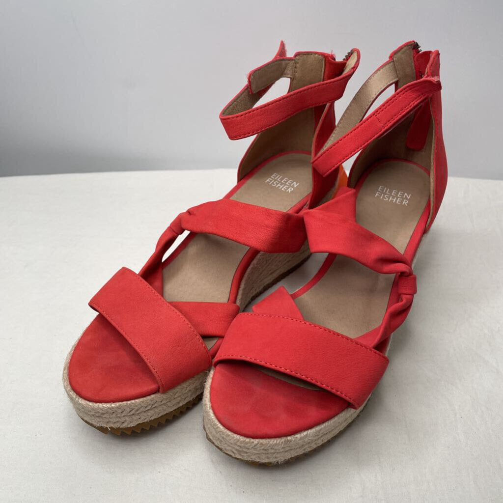 Eileen Fisher Sandals 8.5 Red/Tan
