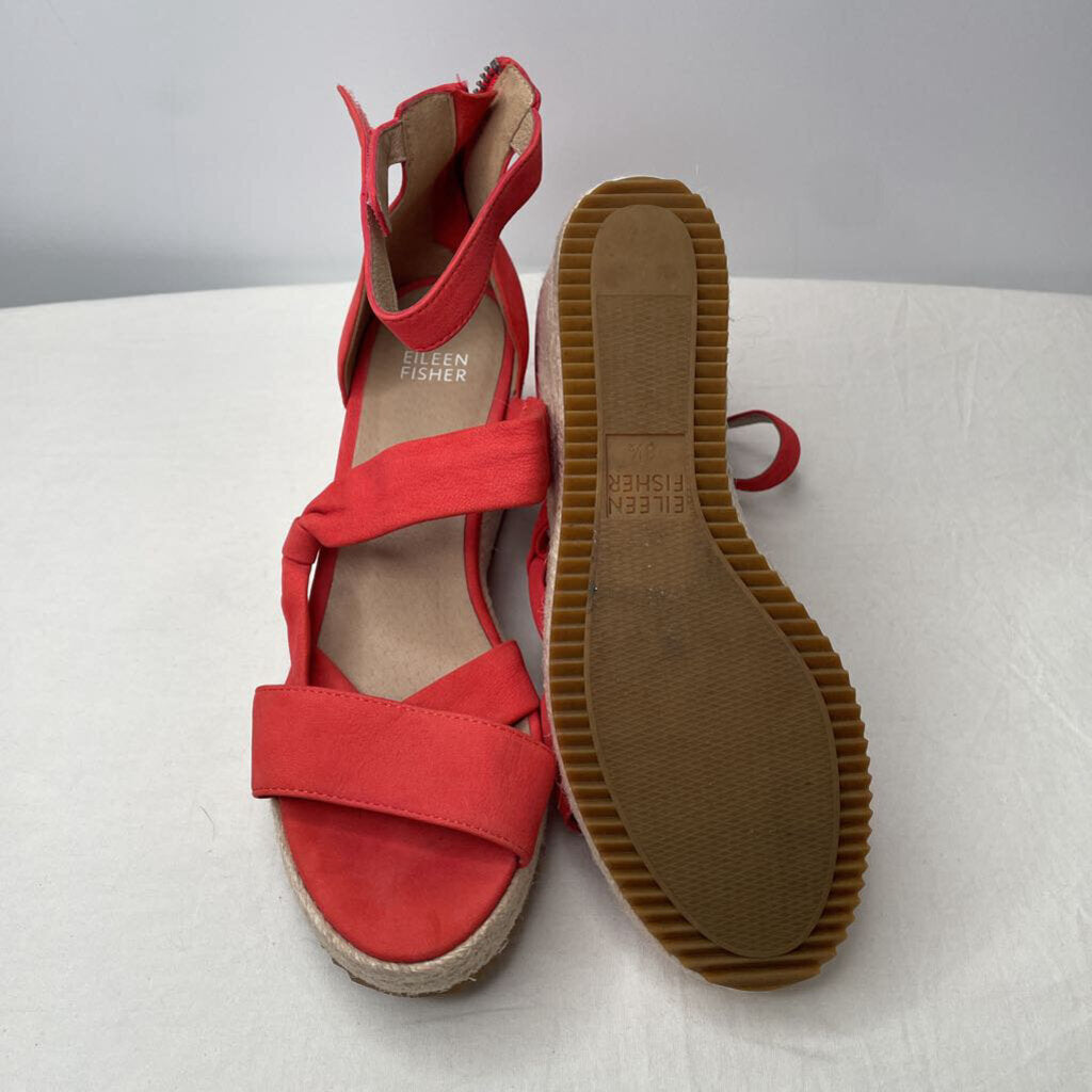 Eileen Fisher Sandals 8.5 Red/Tan
