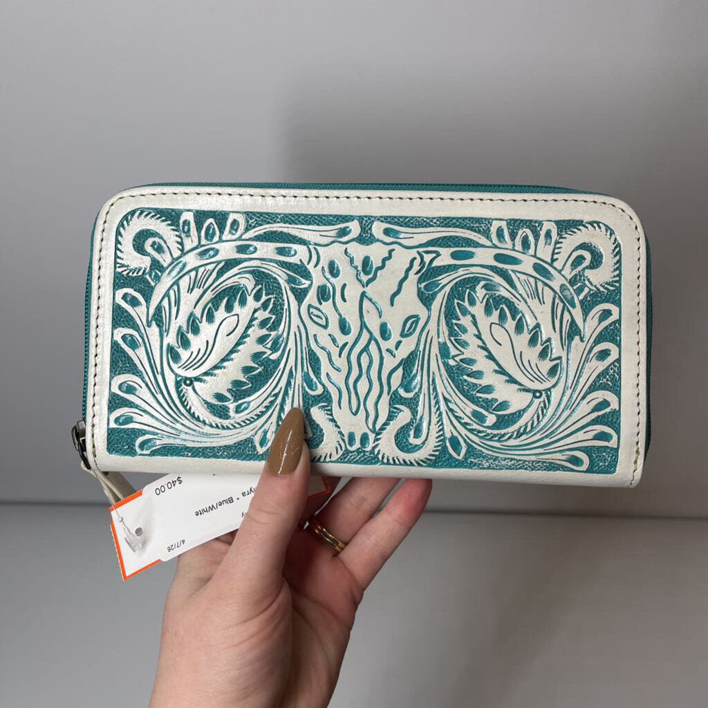 Myra Wallet Blue/White
