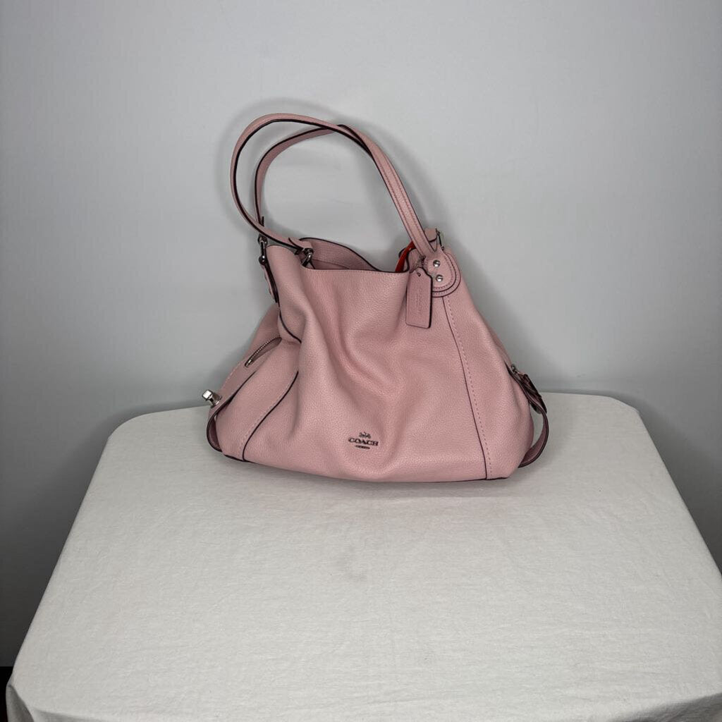 Coach Purses Shoulder Bag Light Pink/Silver