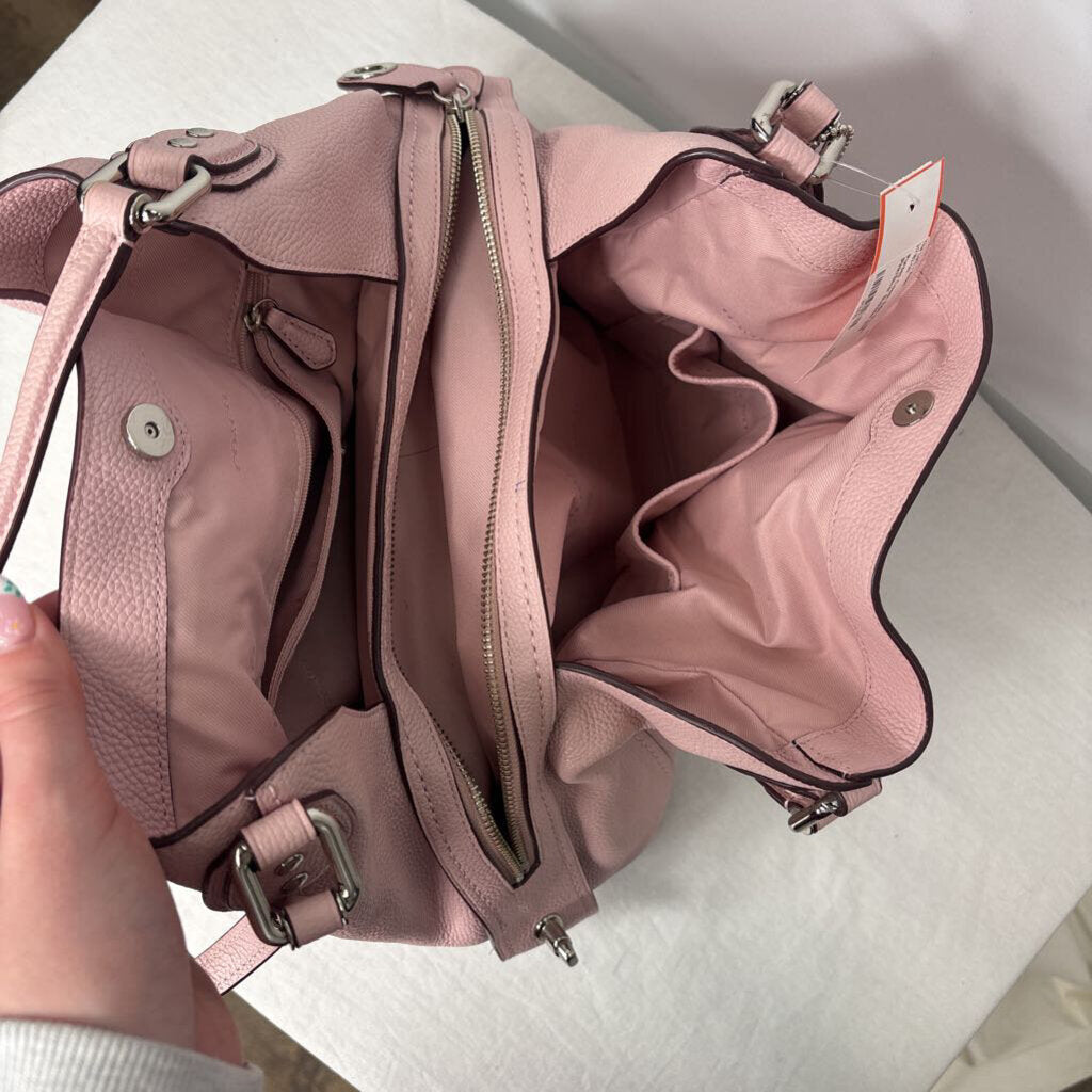 Coach Purses Shoulder Bag Light Pink/Silver